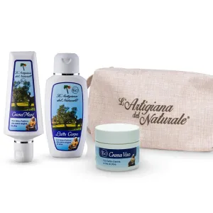 The artisan of the natural clutch bag with organic products Latte d'Adina Body