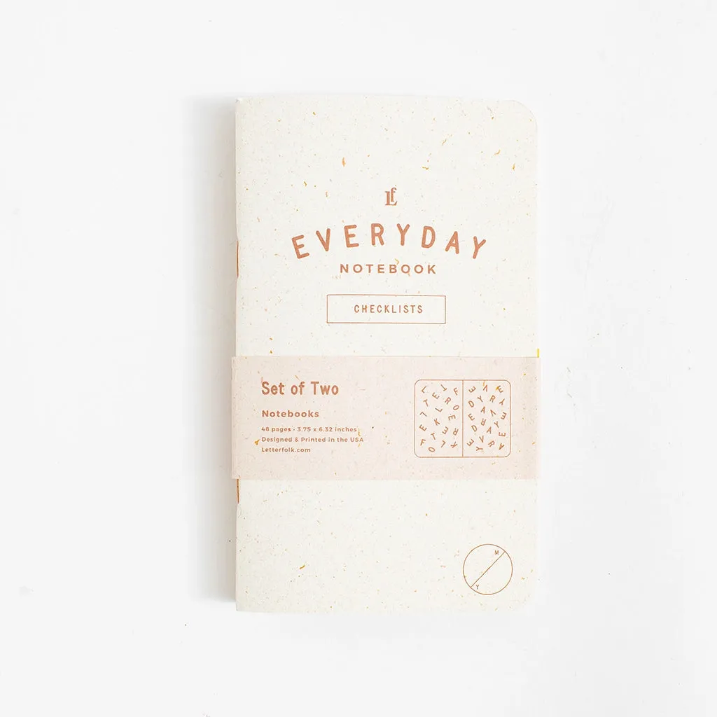 The Everyday Checklists Notebook - 2 Pack