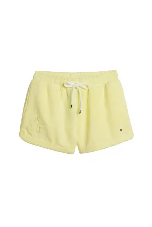 The Kauai French Terry Cabana Shorts with Star - Yellow