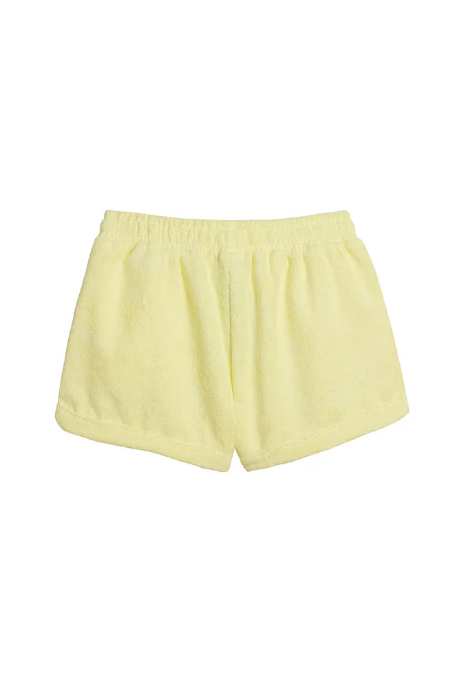 The Kauai French Terry Cabana Shorts with Star - Yellow