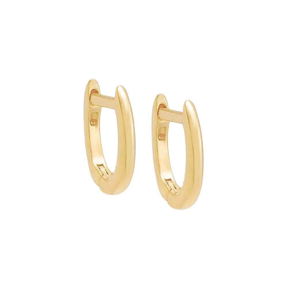 Thin Solid Huggie Earring