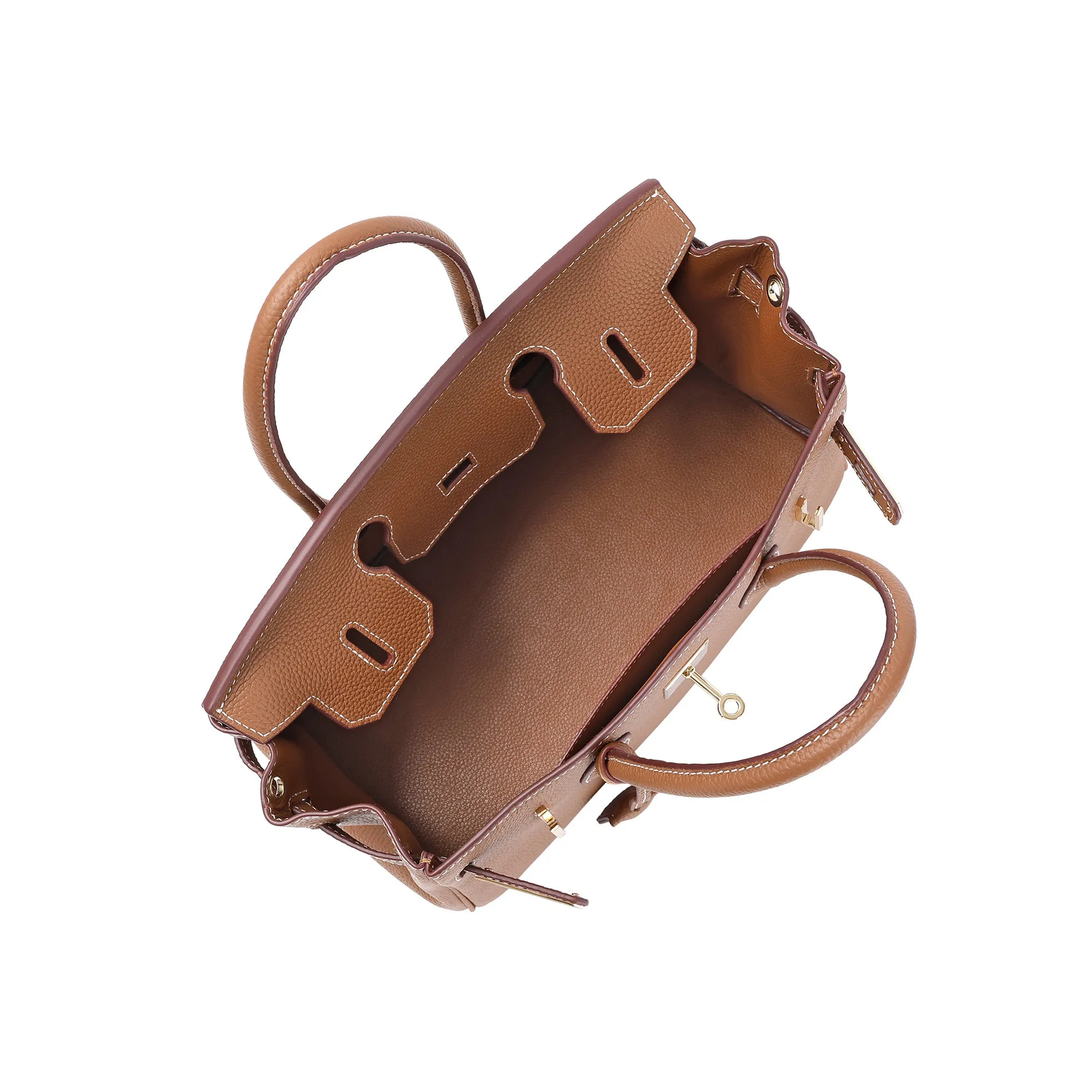 Tiffany & Fred Horizontal Leather Satchel