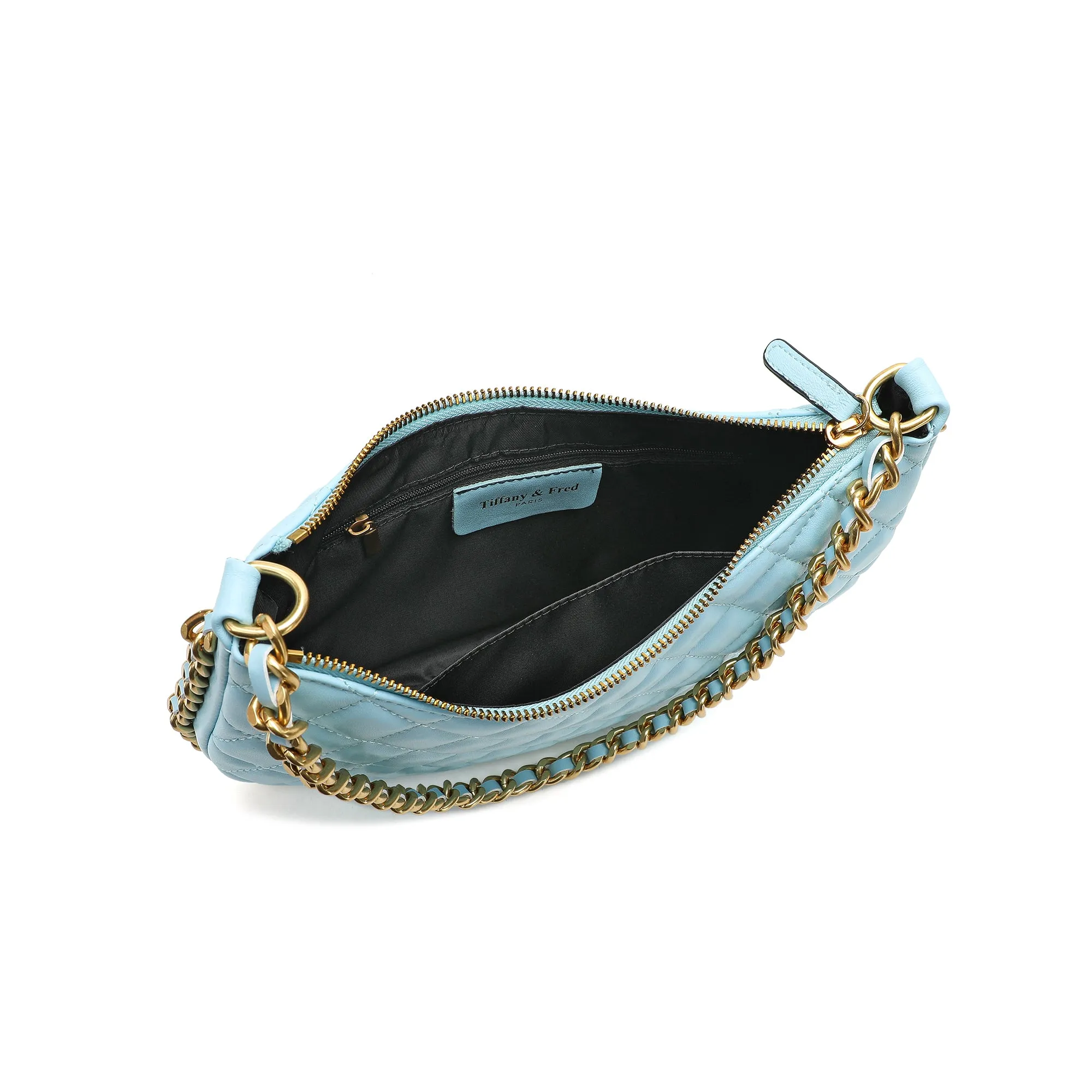 Tiffany & Fred Quilted Sheepskin Leather Crossbody Bag
