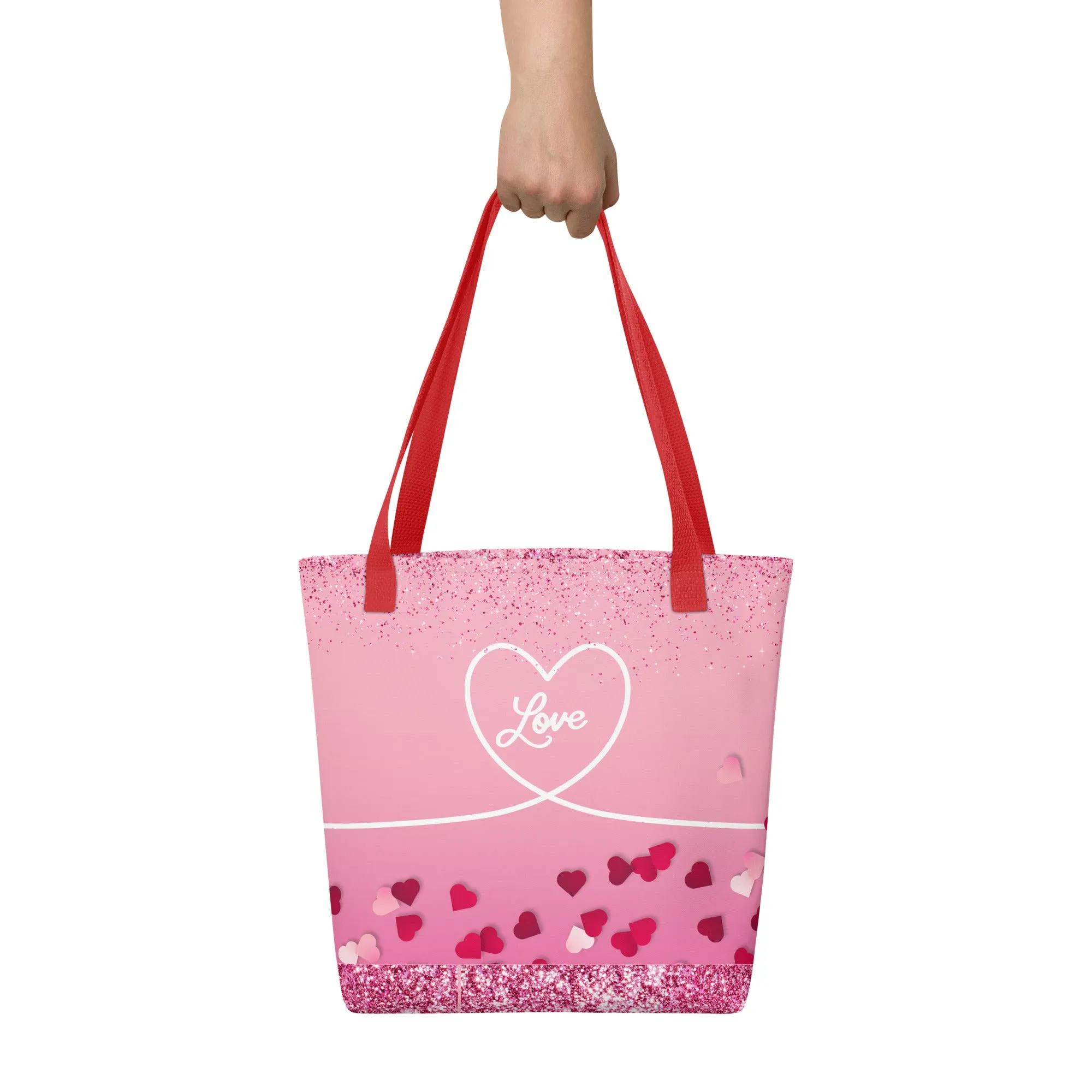 Tote bag-Valentine Bag- Shopping Bag- Travel- Women- Custom Bag