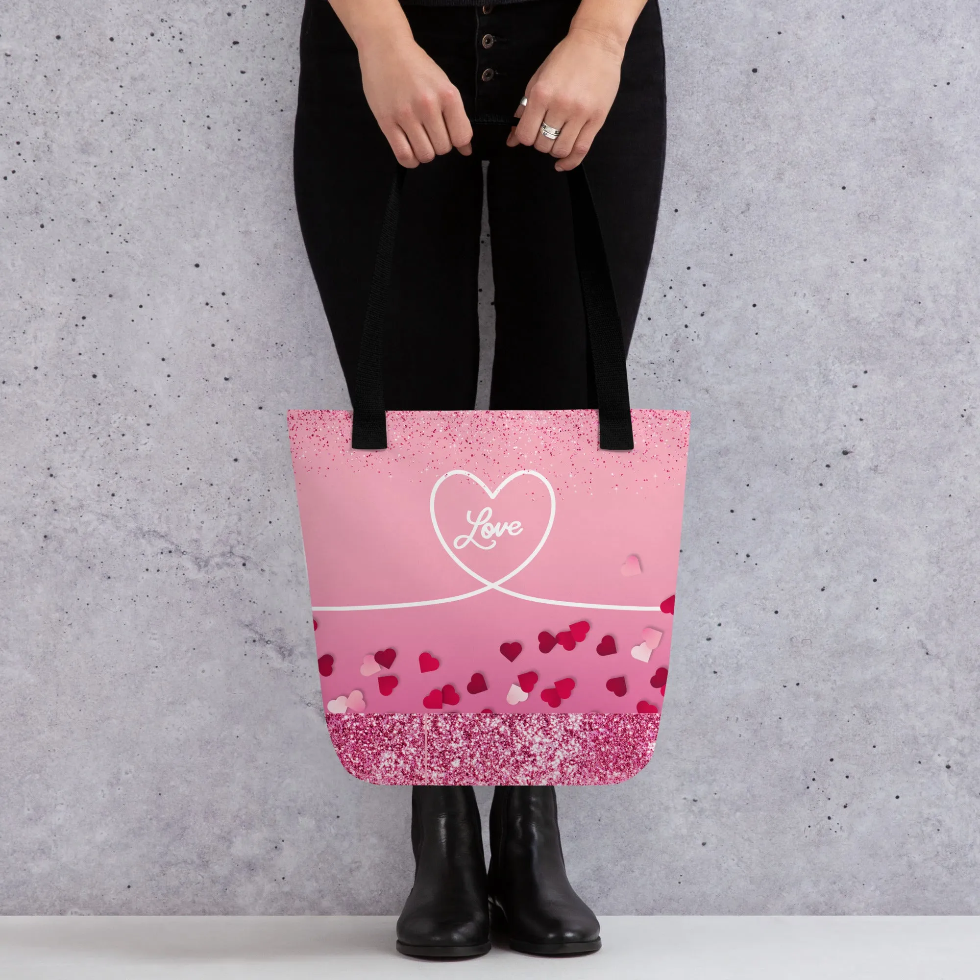 Tote bag-Valentine Bag- Shopping Bag- Travel- Women- Custom Bag