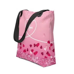 Tote bag-Valentine Bag- Shopping Bag- Travel- Women- Custom Bag