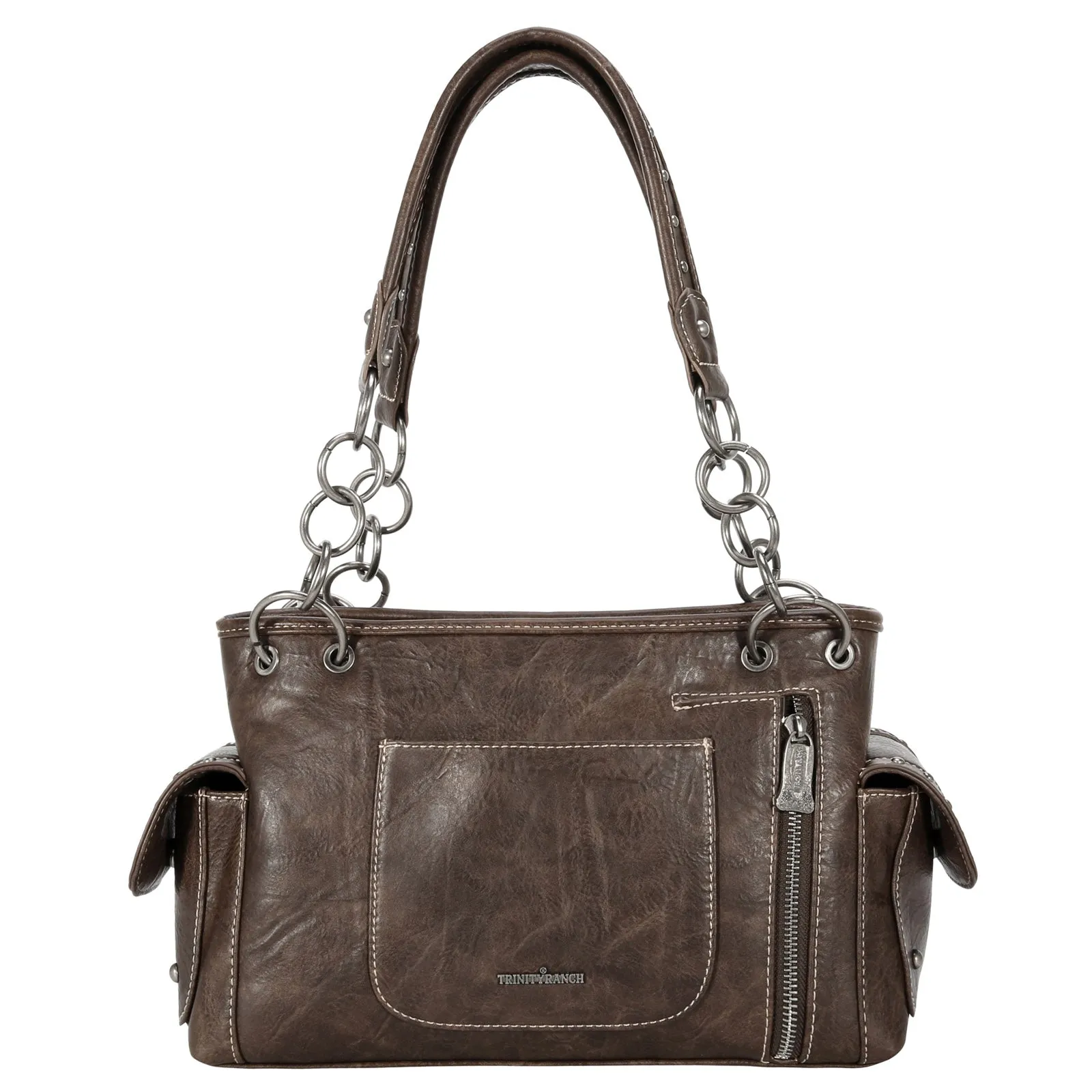 TR150G-8085 Trinity Ranch Tooled Collection Concealed Carry Satchel