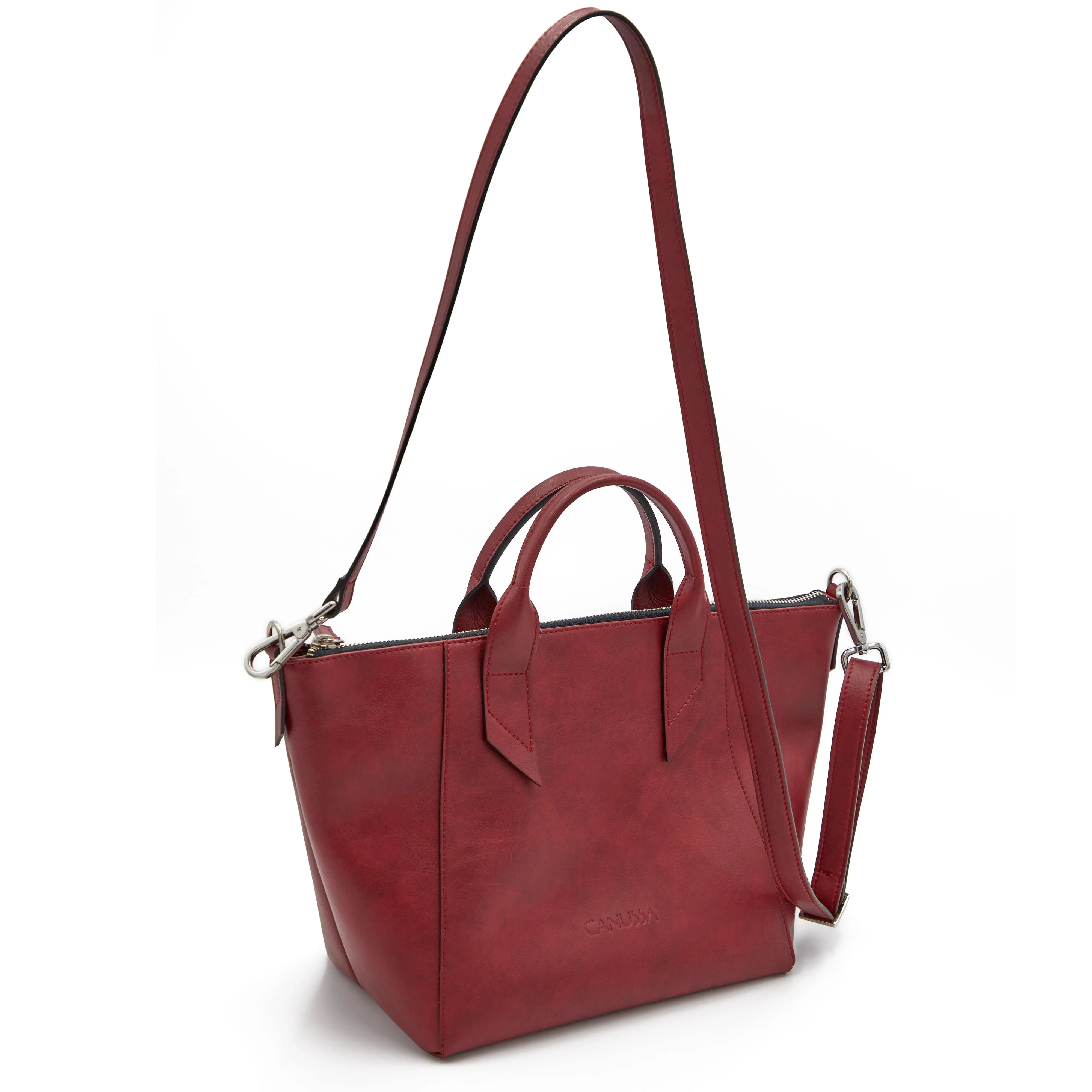 Trotto Vegan Leather Tote Bag | Red