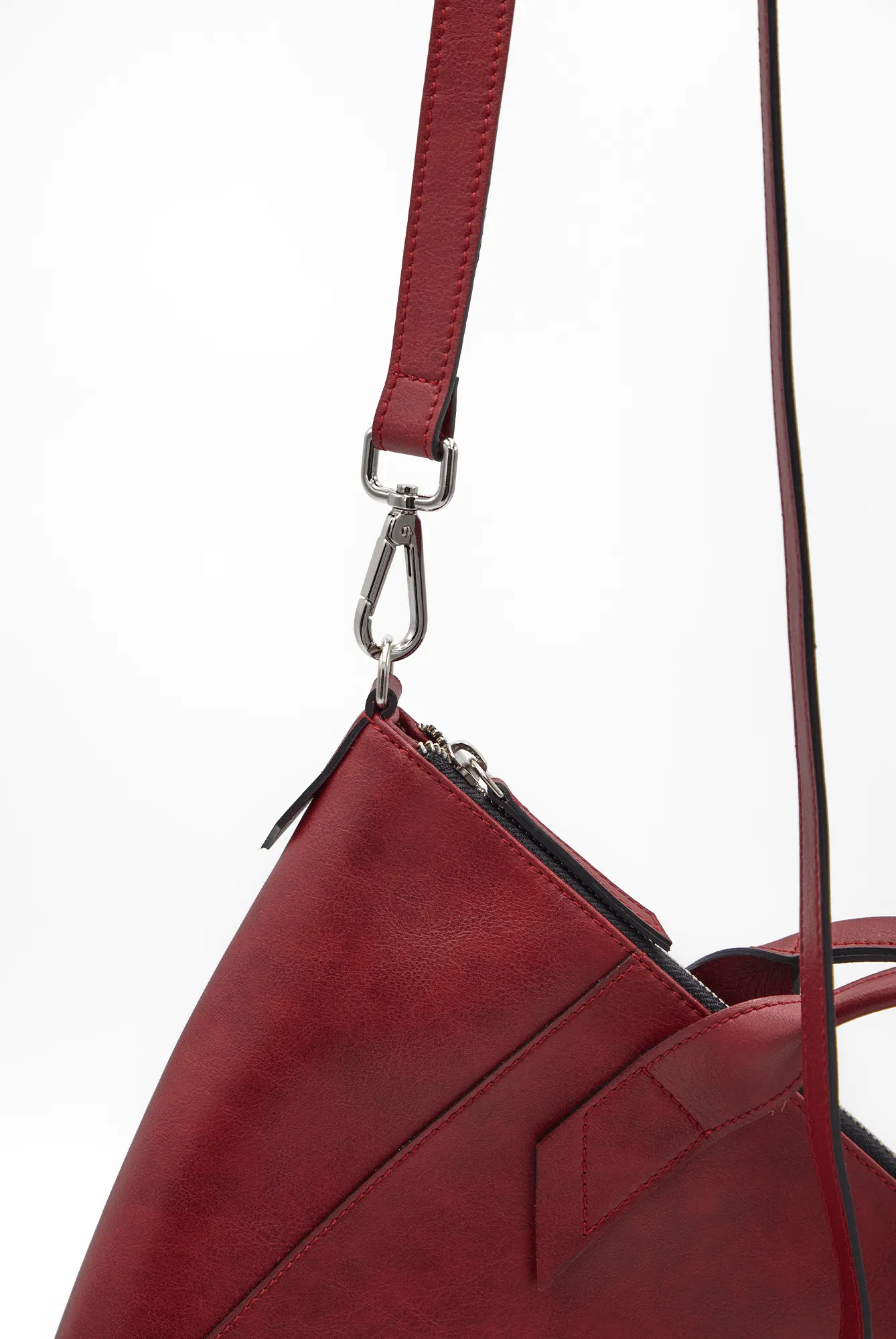 Trotto Vegan Leather Tote Bag | Red
