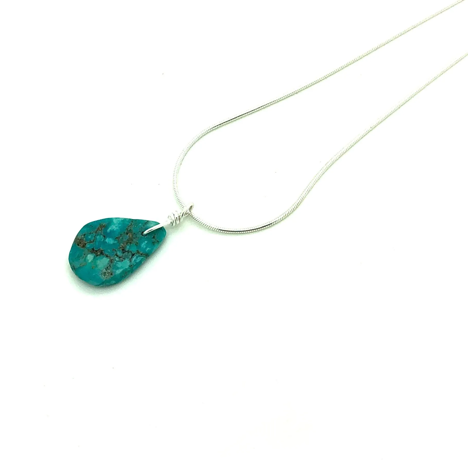 Turquoise Stone Pendant Necklace