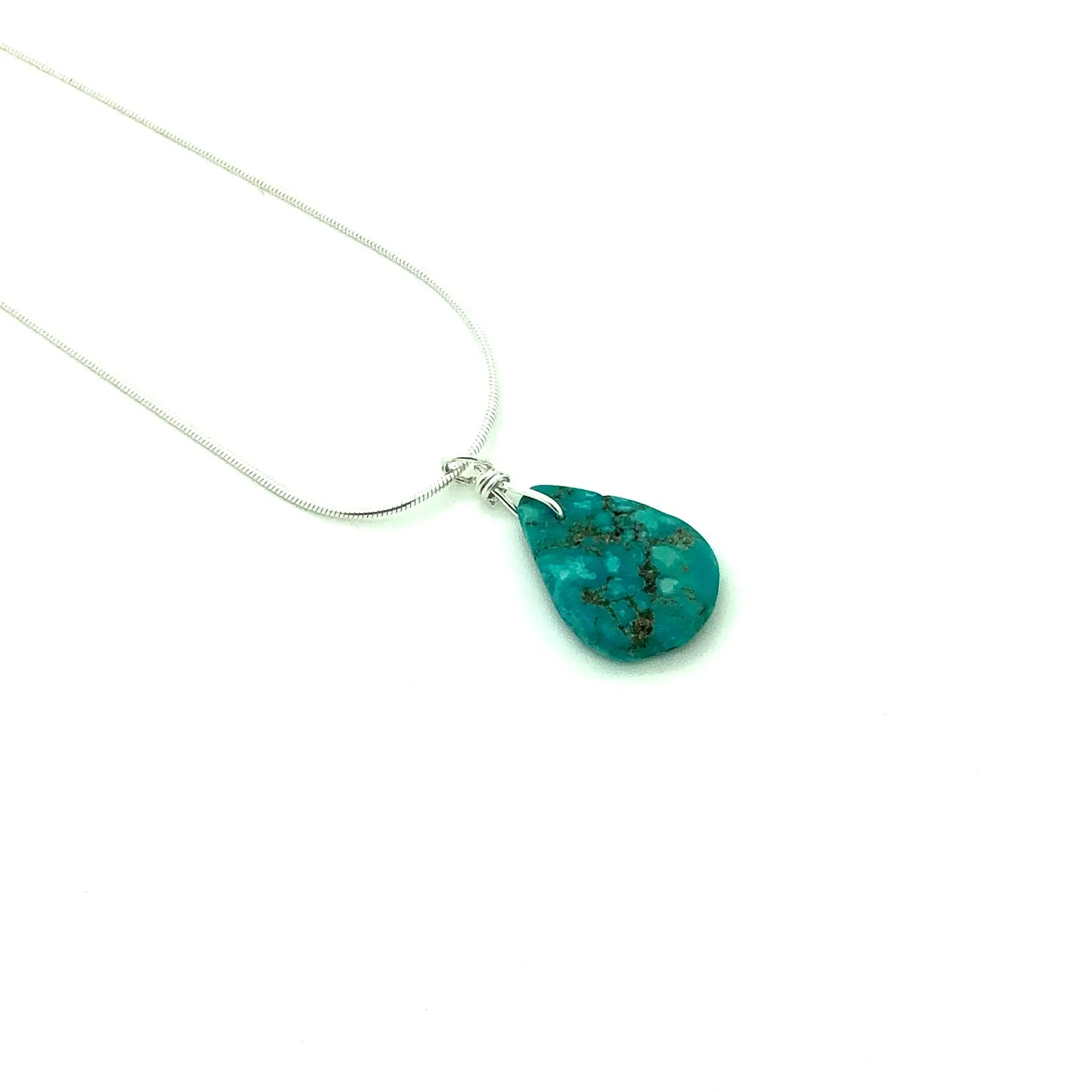 Turquoise Stone Pendant Necklace
