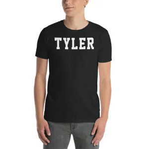 Tyler T Shirt Custom Made Personalized Tyler Name Print T Shirt White Cotton Tee Shirt