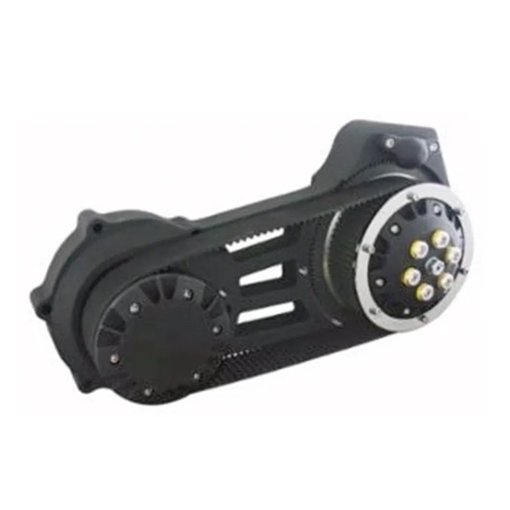 Ultima 2” Open Primary Belt Drive - 06 Up Dyna, 07 Up Softail - Black Finish