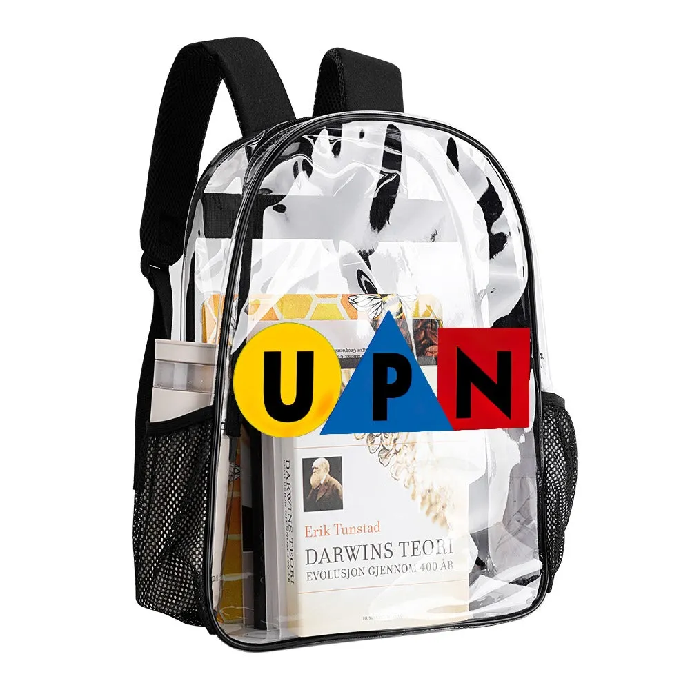 UPN Network Transparent Backpack 17 Inch