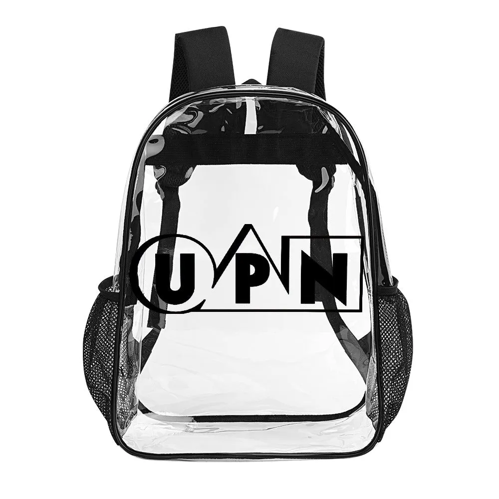 UPN Network Transparent Backpack 17 Inch