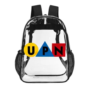 UPN Network Transparent Backpack 17 Inch