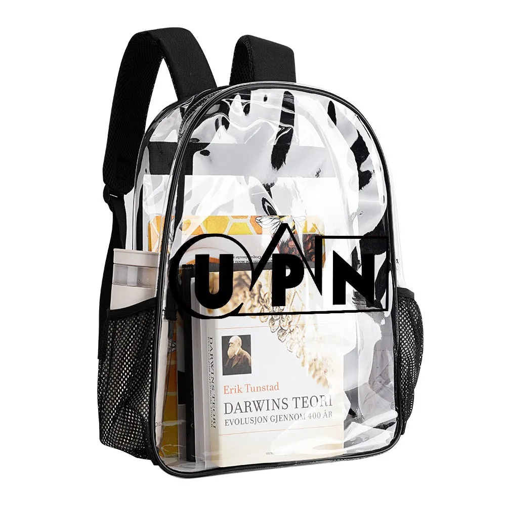 UPN Network Transparent Backpack 17 Inch