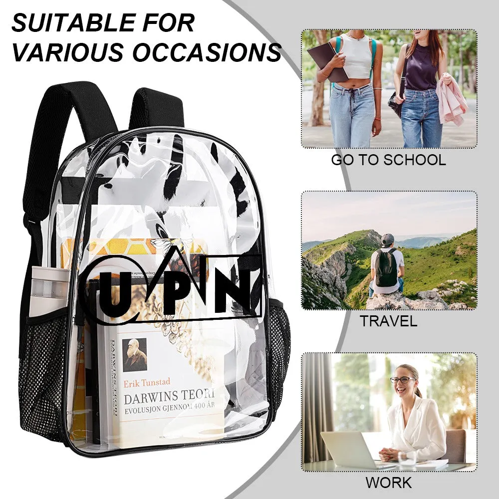 UPN Network Transparent Backpack 17 Inch