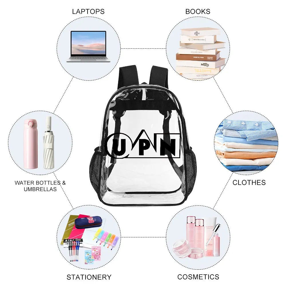 UPN Network Transparent Backpack 17 Inch