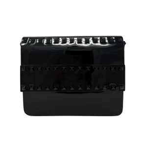 Valentino Patent Rockstud Front Handle Flap Crossbody Bag