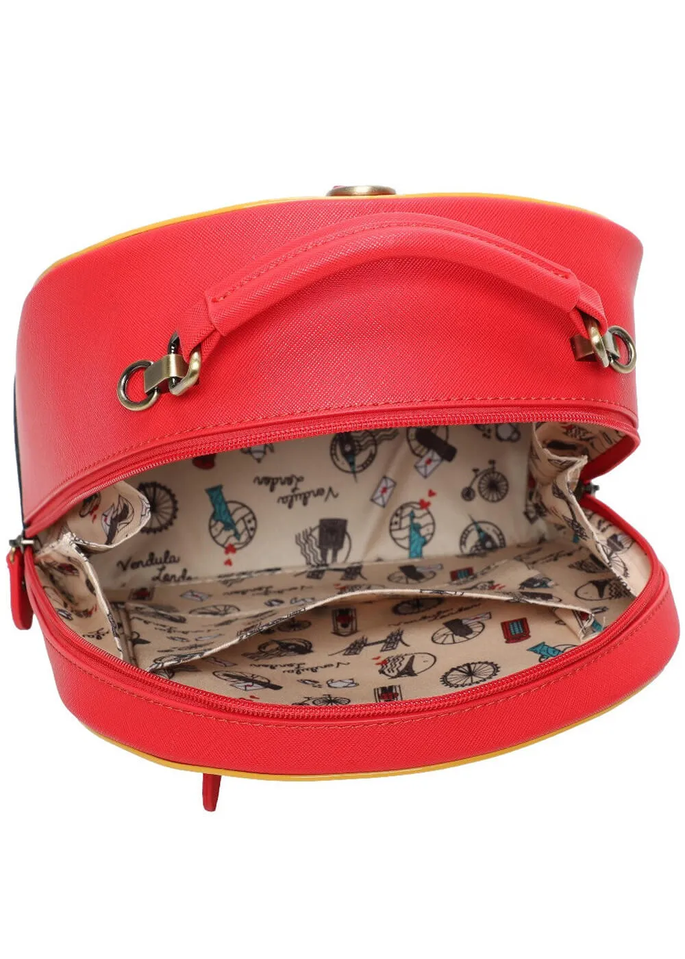Vendula London The Old Post Office Postbox Backpack Red