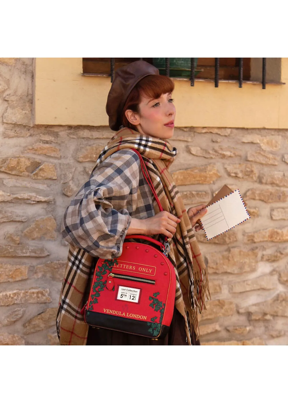 Vendula London The Old Post Office Postbox Backpack Red