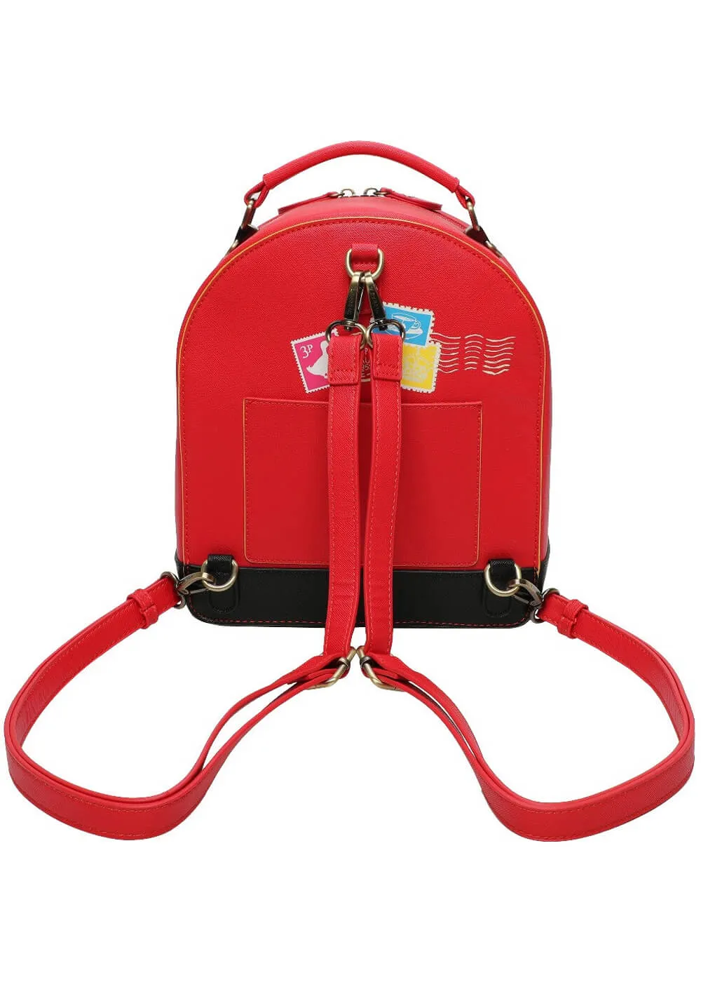 Vendula London The Old Post Office Postbox Backpack Red