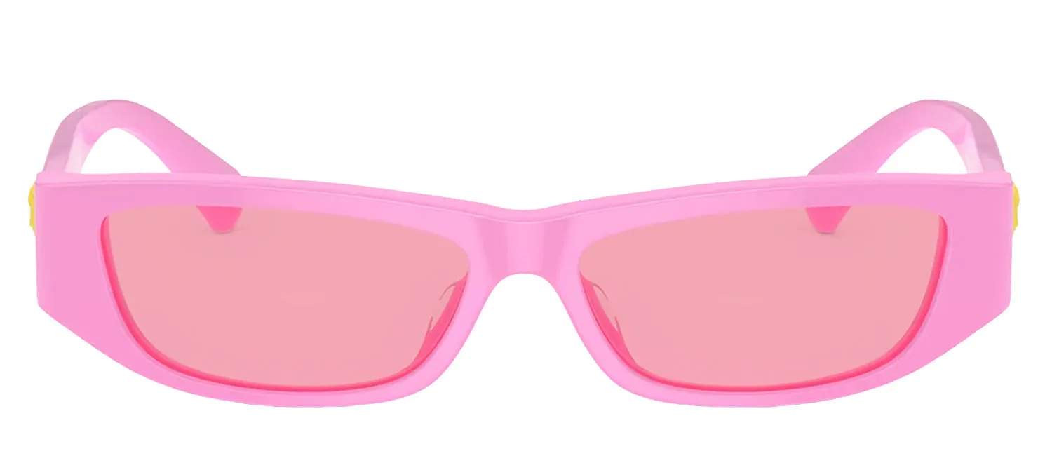 Versace Kids VK 4002U 539984 Rectangle Plastic Pink Sunglasses with Pink Lens