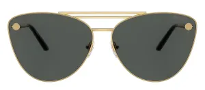 Versace VE 2267 100287 Cat-Eye Metal Gold Sunglasses with Grey Lens