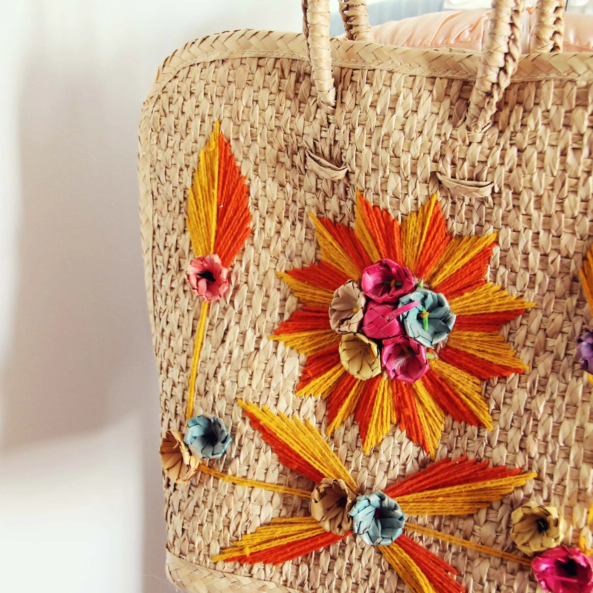 Vintage 70's Woven Tote