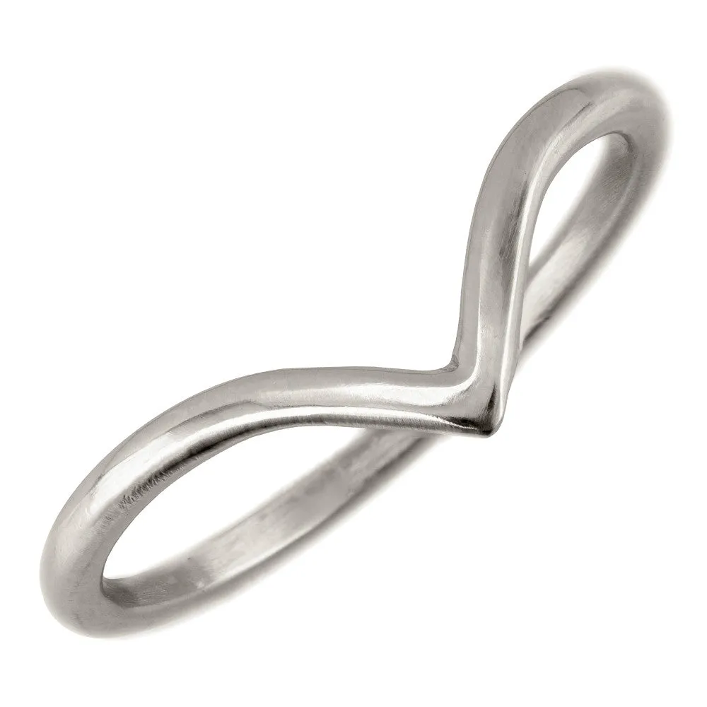 Vivian Wedding Band, 14k White Gold