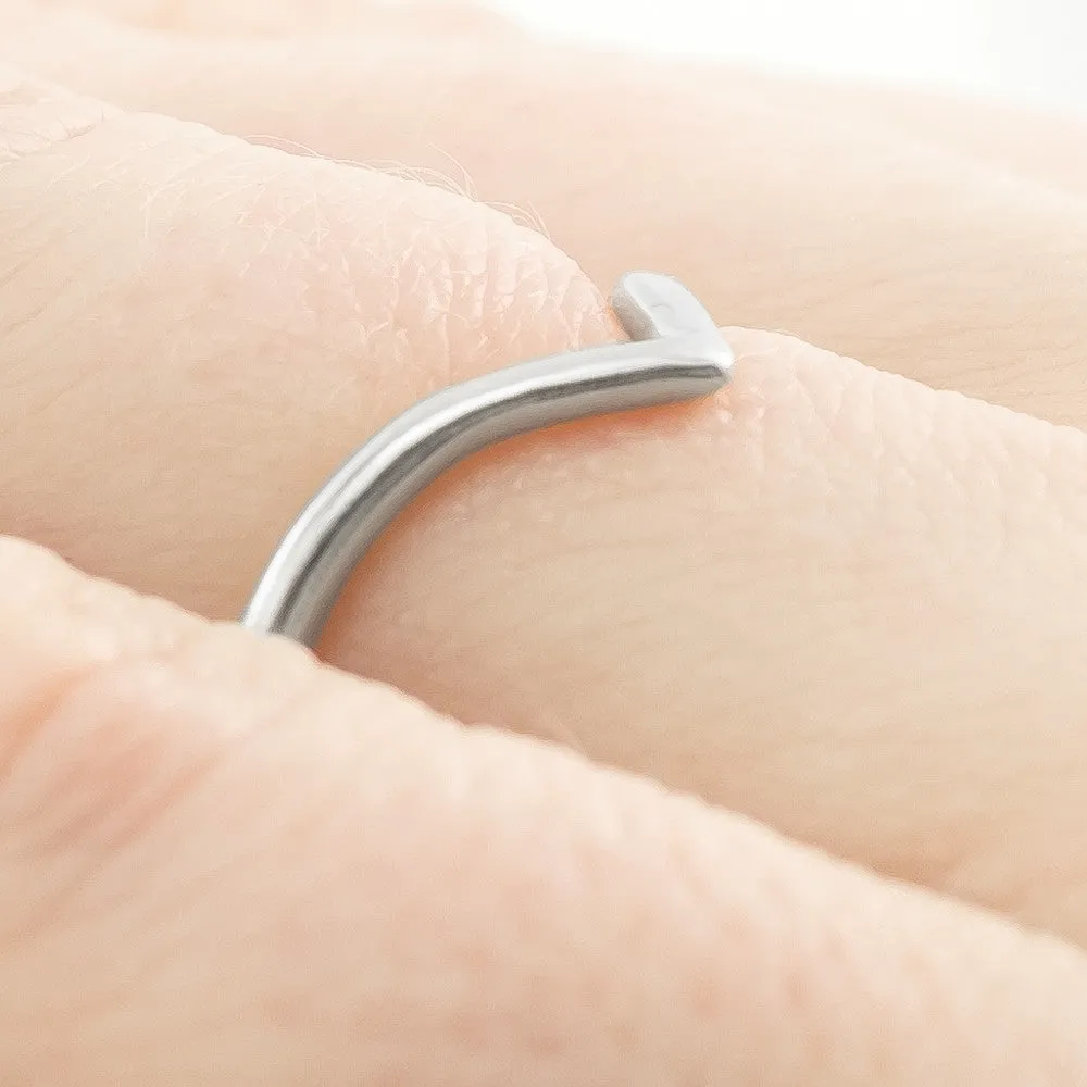 Vivian Wedding Band, 14k White Gold