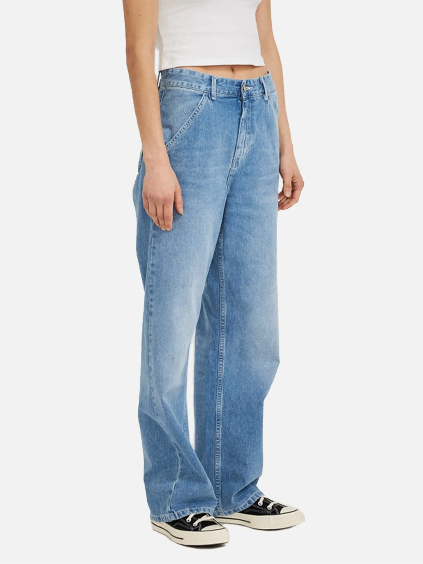 W' Simple Pant - Blue Light True Washed