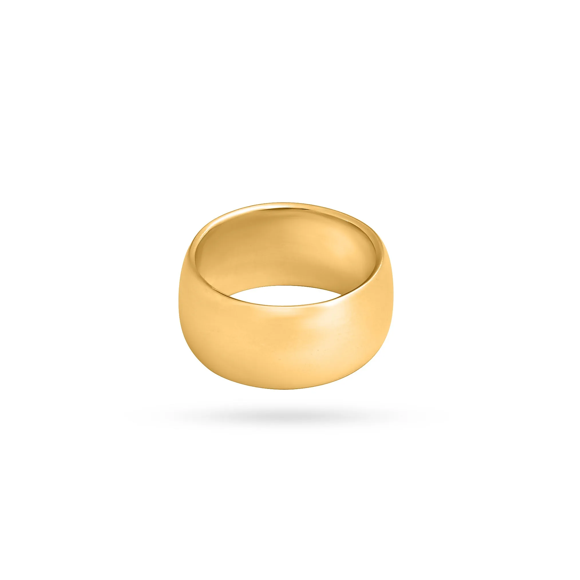 WIDE SIMPLE RING gold plated