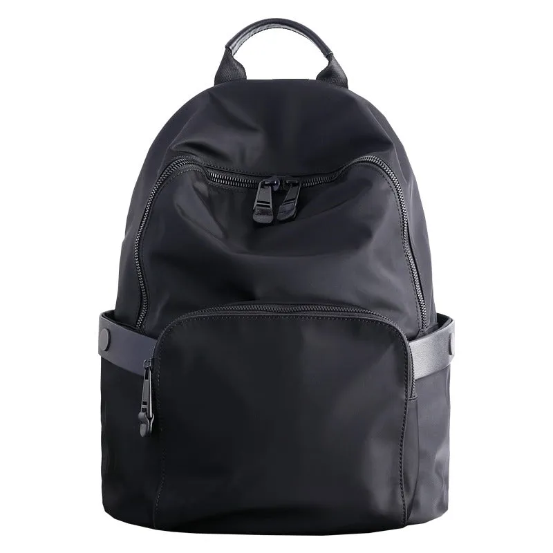 Womens Nylon Backpack Best Satchel Backpack Bag Nylon Gray School Rucksack for Ladies