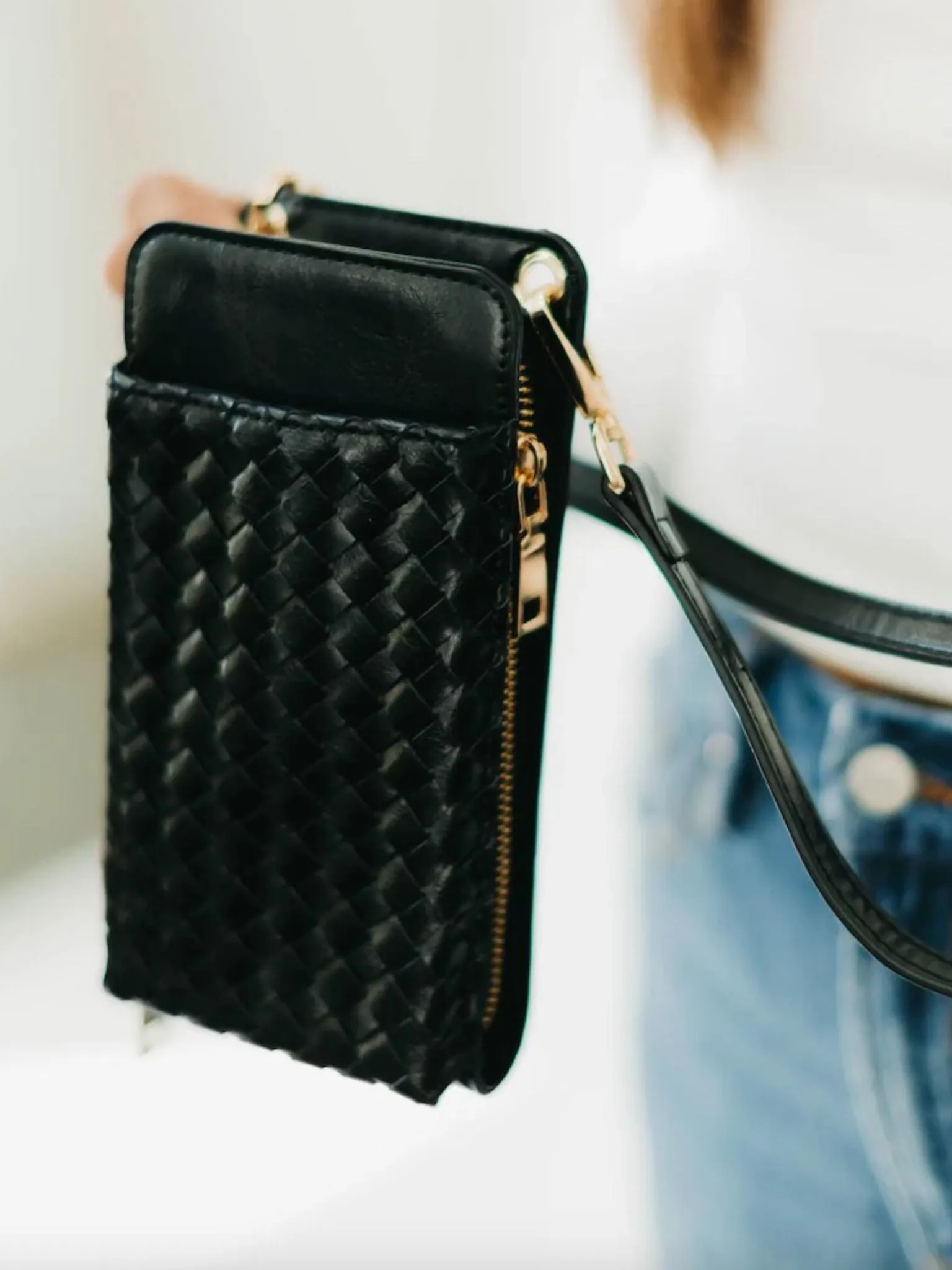 Woven Double Duty Phone Bag