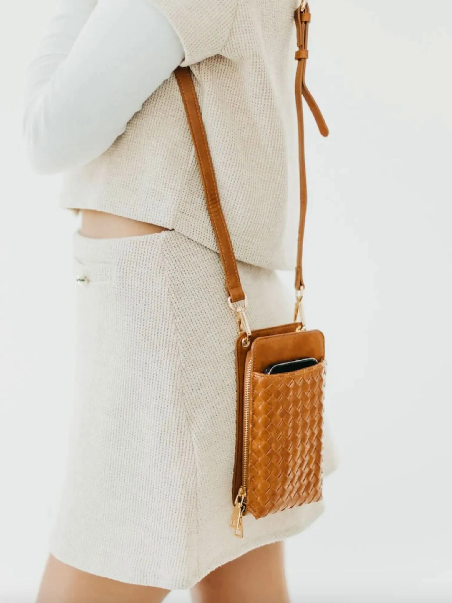 Woven Double Duty Phone Bag
