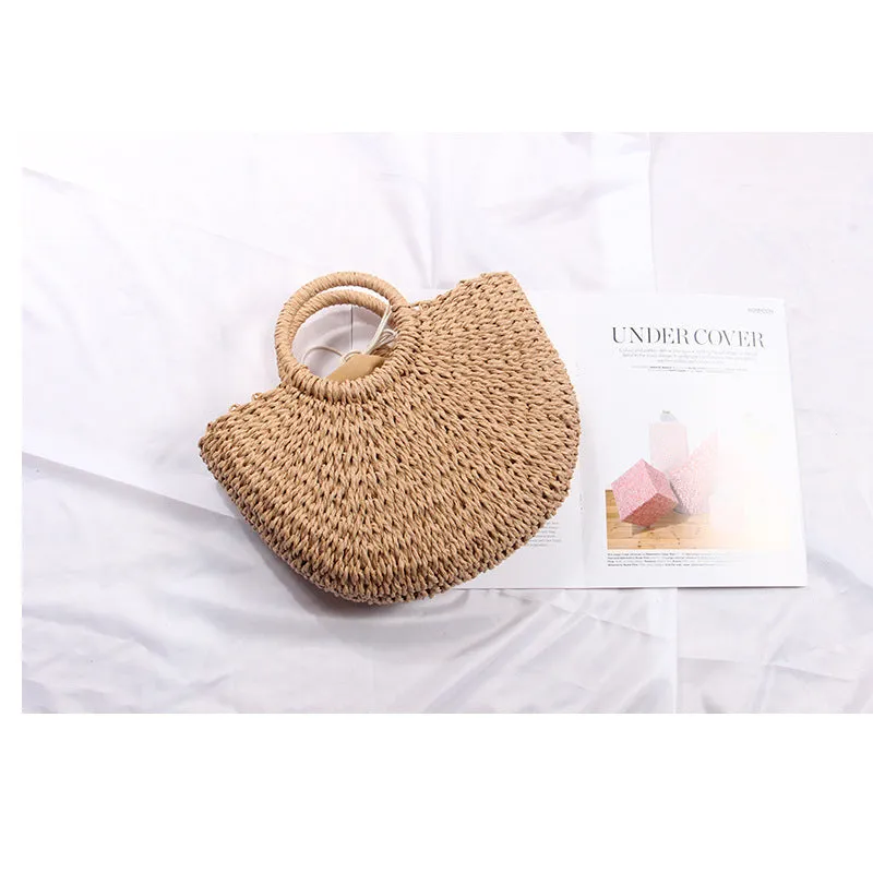 Woven Straw Satchel Bag | ALPHONSINA