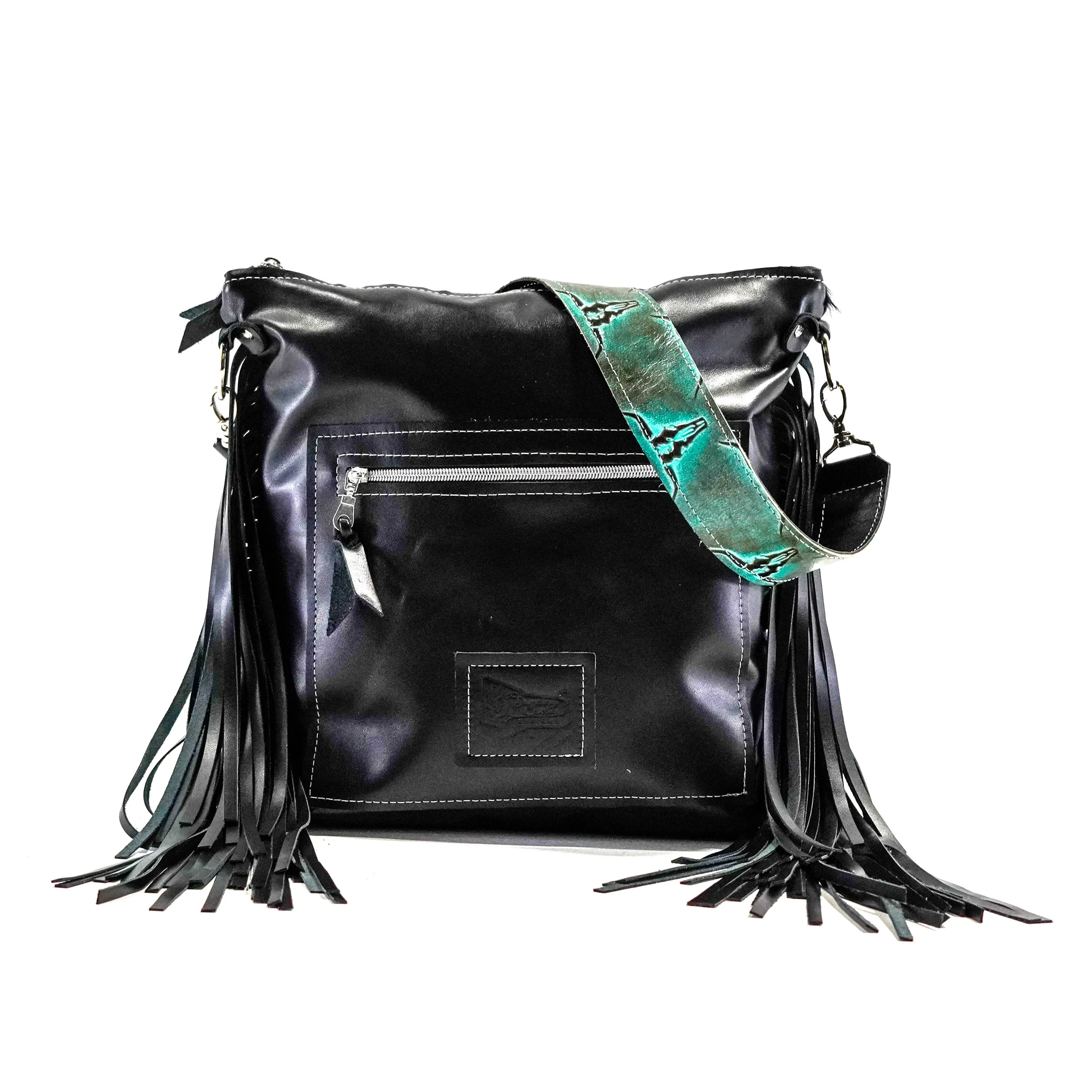 Wynonna - Tricolor w/ Black Leather