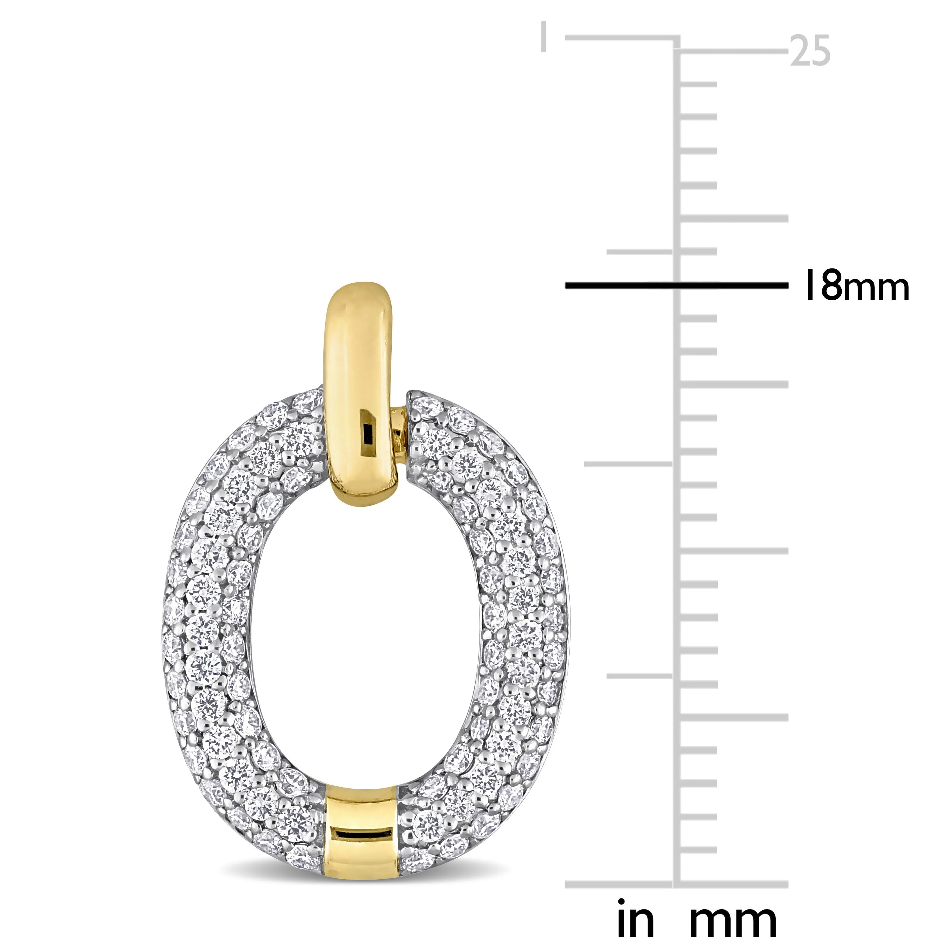 Yellow Gold Diamond Earrings