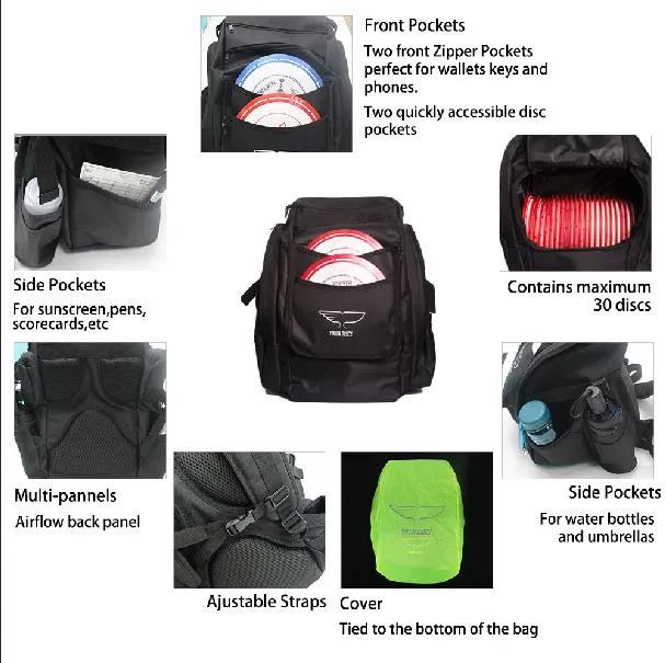 Yikun Disc Golf Backpack Bag