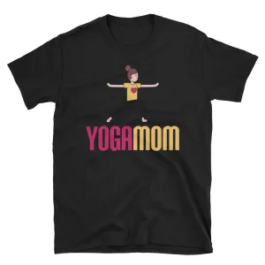 Yoga Mom T Shirt Black Cotton Spiritual Yoga T Shirt T Shirt for Mum