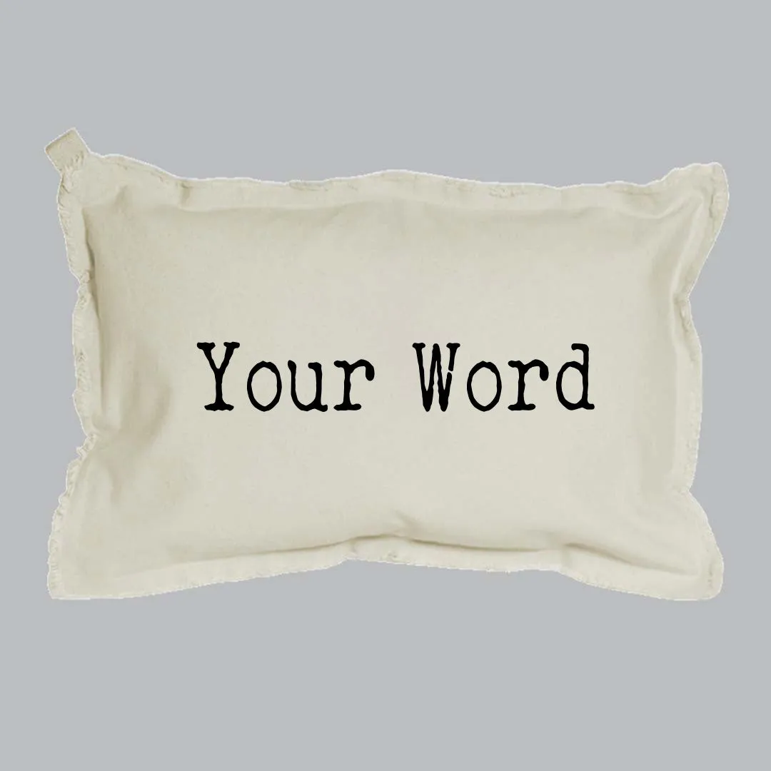 Your Word Typewriter Lumbar Pillow