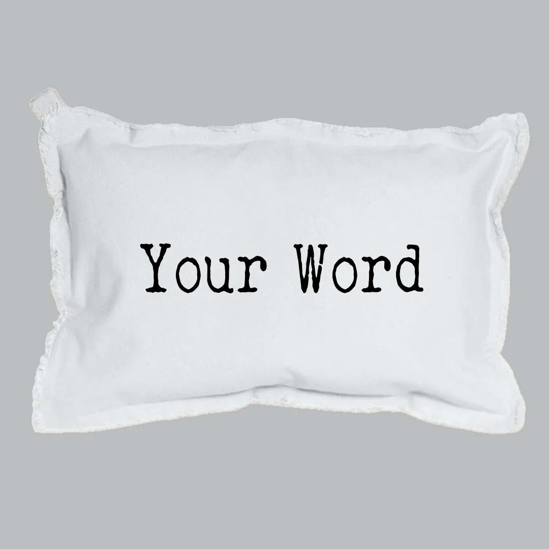 Your Word Typewriter Lumbar Pillow