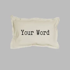 Your Word Typewriter Lumbar Pillow