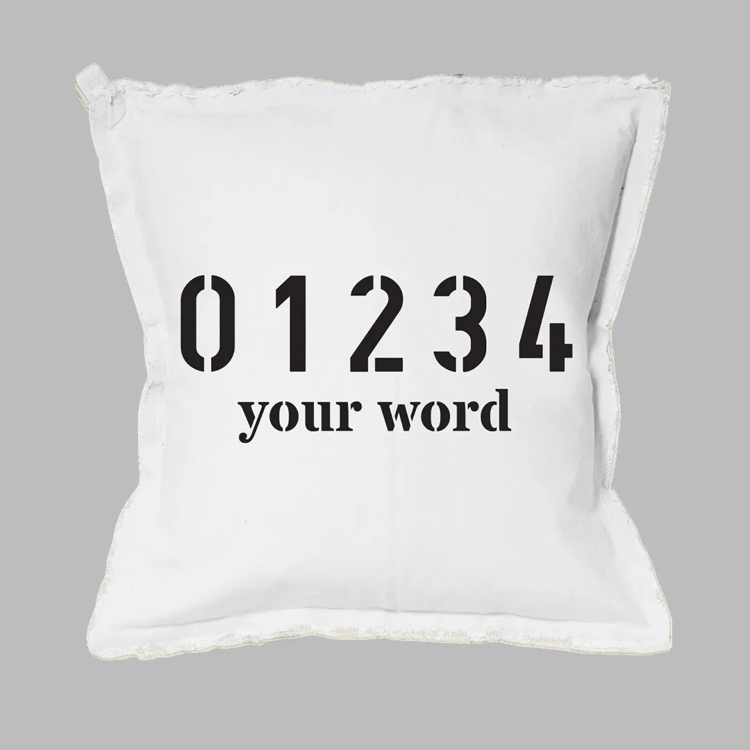 Your Zip Code   Subtitle Square Pillow