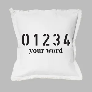 Your Zip Code   Subtitle Square Pillow