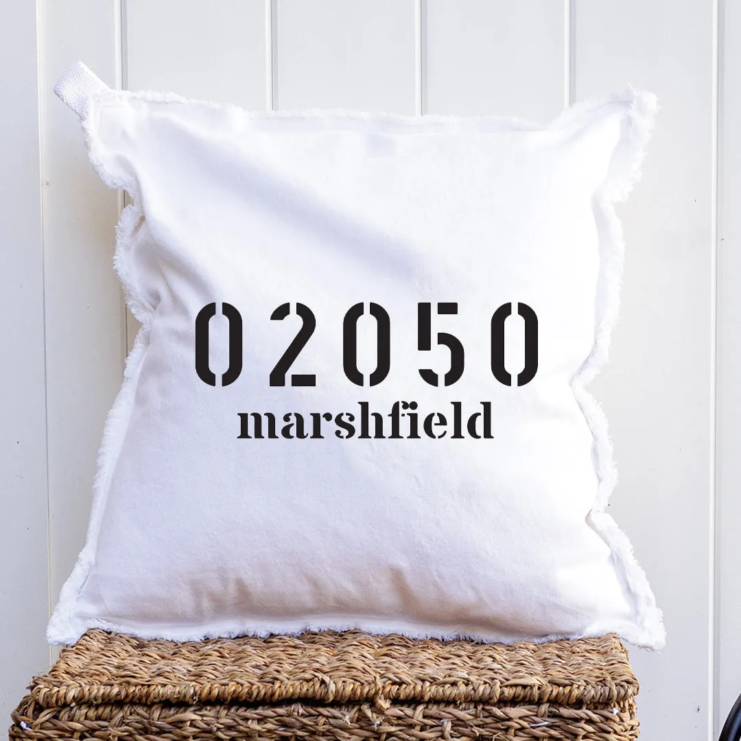 Your Zip Code   Subtitle Square Pillow