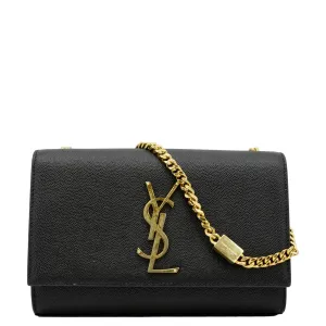 YVES SAINT LAURENT Kate Small Leather Crossbody Bag Black