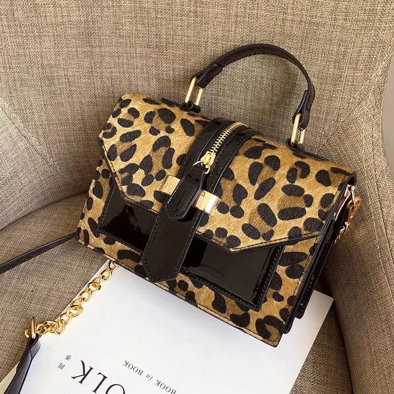 Zoey Leopard Crossbody